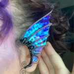 Mermaid ear cuffs blue
