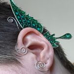 Butterfly wing ear cuff gray