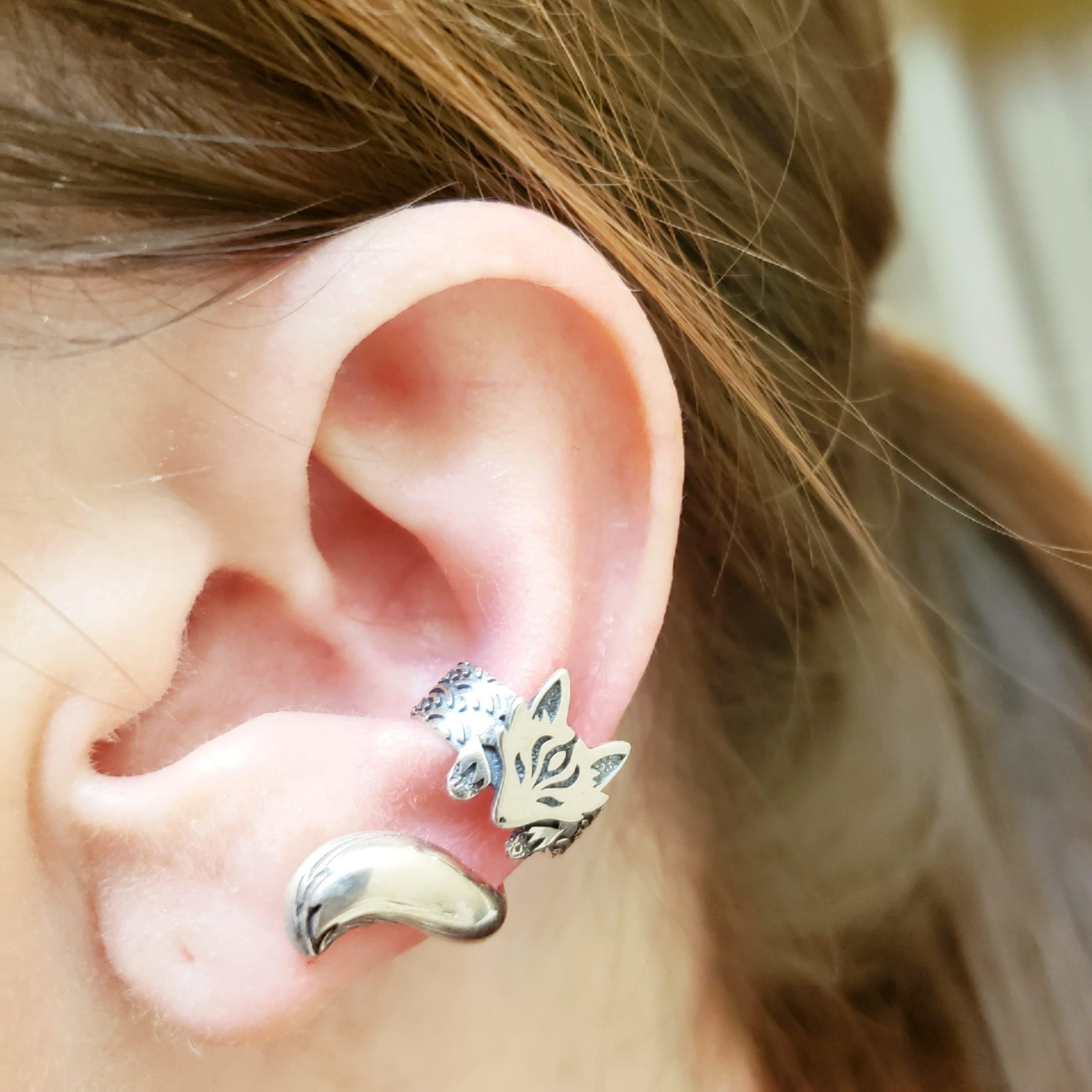 Dragon eye ear cuff no piercing, Silver ear cuff men, Evil eye earring -  Shop tanny bunny Earrings & Clip-ons - Pinkoi