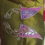 Fairy wing ear cuff purple