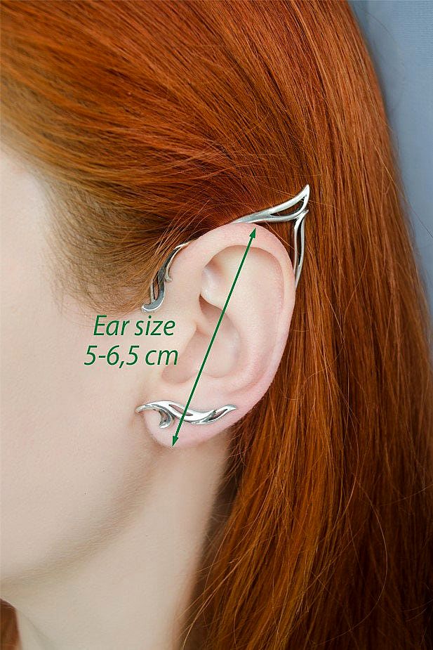 Elf ear cuff silver – TannyBunny Jewelry